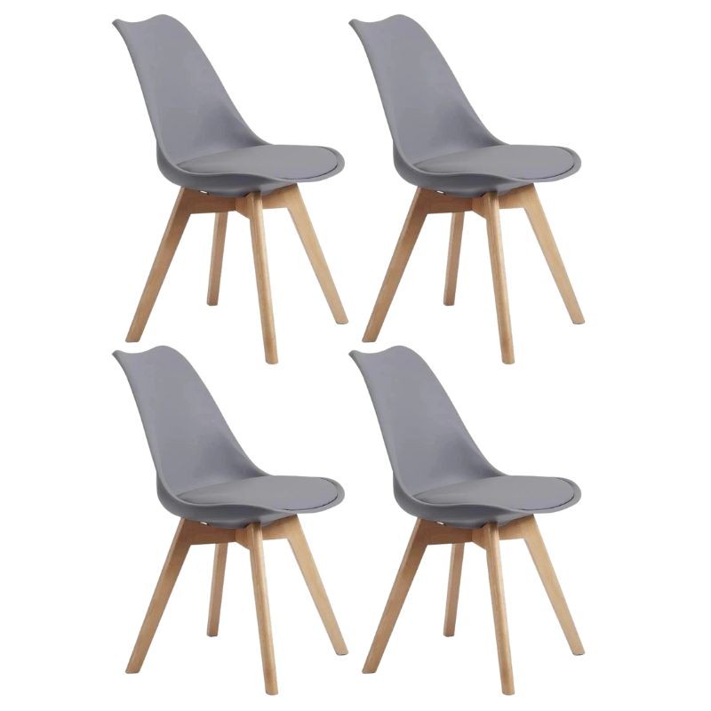 Silla Comedor o Salón Bistro Estilo Nórdico Color Gris