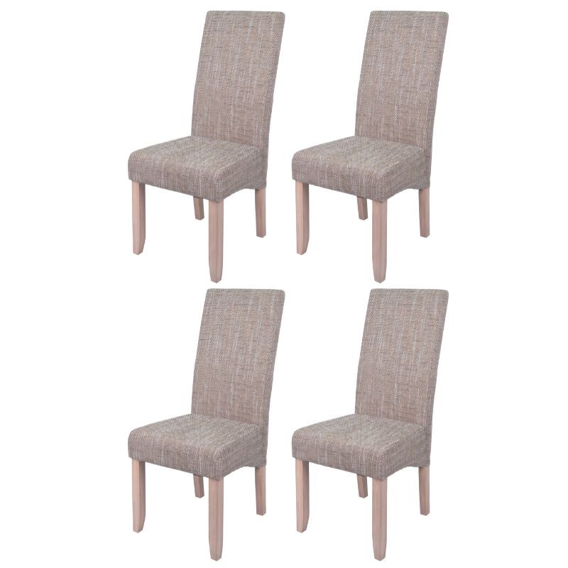 Silla Salón Comedor Moderna Color Arena Respaldo Alto Con Estructura De Pino Silla Salón Comedor Moderna Color Arena Respaldo Alto Con Estructura De Pino