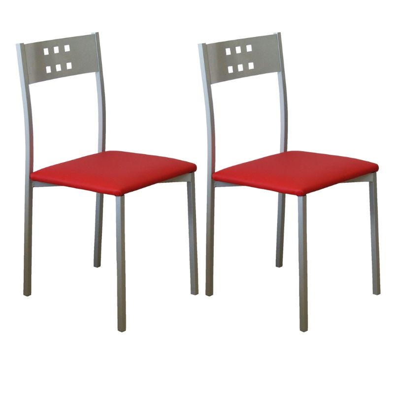 Sillas Costa Cocina Multiusos Color Rojo De Metal Con Polipiel Sillas Costa Cocina Multiusos Color Rojo De Metal Con Polipiel