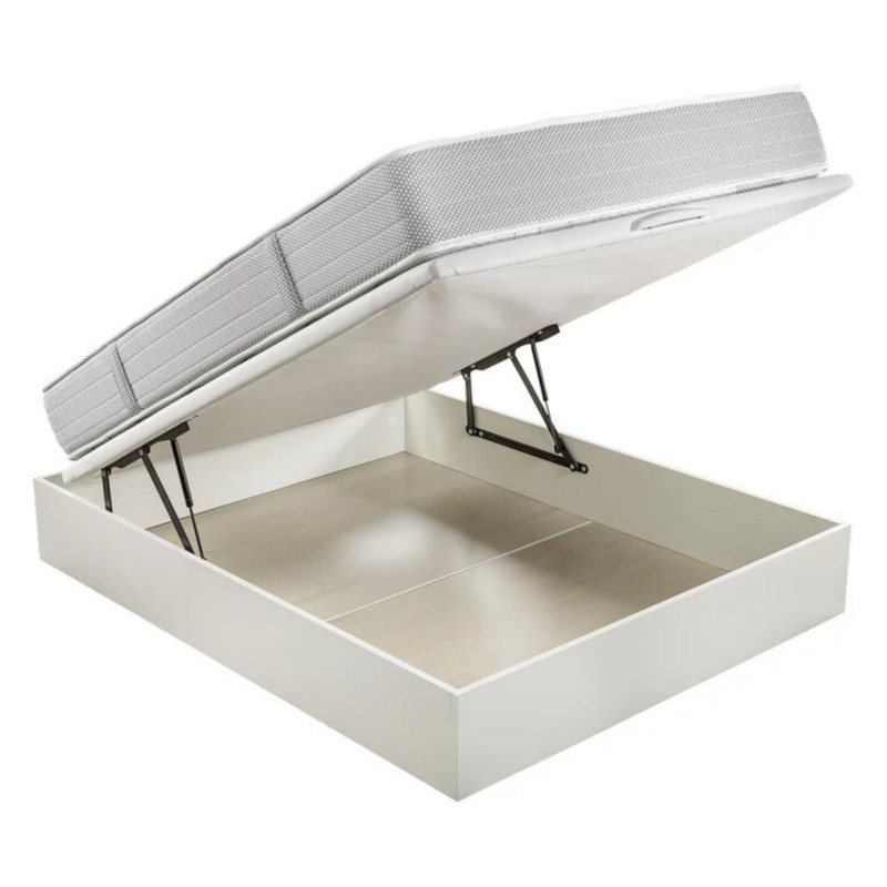 Pack Canapé Gred + Colchón Viscoelástico 26 cm Color Blanco Mate Pack Canapé Gred + Colchón Viscoelástico 26 cm Color Blanco Mate