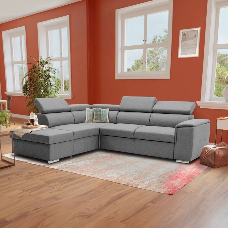 Sofá Cama Chaise Longue Rinconero Daitana con Arcón 260 cm