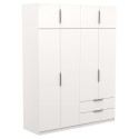 Armario Dormitorio Ghost 8p 2c Estilo Moderno Color Blanco Mate 203x157 cm