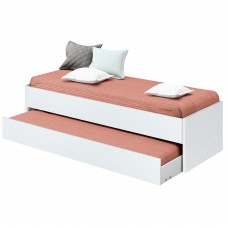 Cama Nido Tibet Dormitorio Juvenil Color Blanco Mate 90x190 cm Cama Nido Tibet Dormitorio Juvenil Color Blanco Mate 90x190 cm
