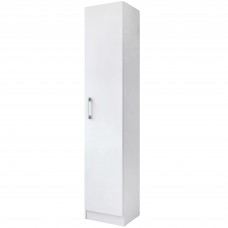 Armario Auxiliar Multiusos Alto Puerta Abatible Color Blanco 35x170 cm