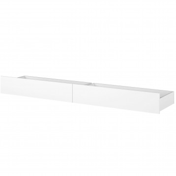2 Cajones Inferiores Cama Juvenil Child Blanco Mate 21x189x42 cm