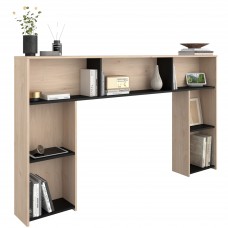 Cabecero de cama puente Thalos Roble Jackson Y Negro Stipple 182 cm