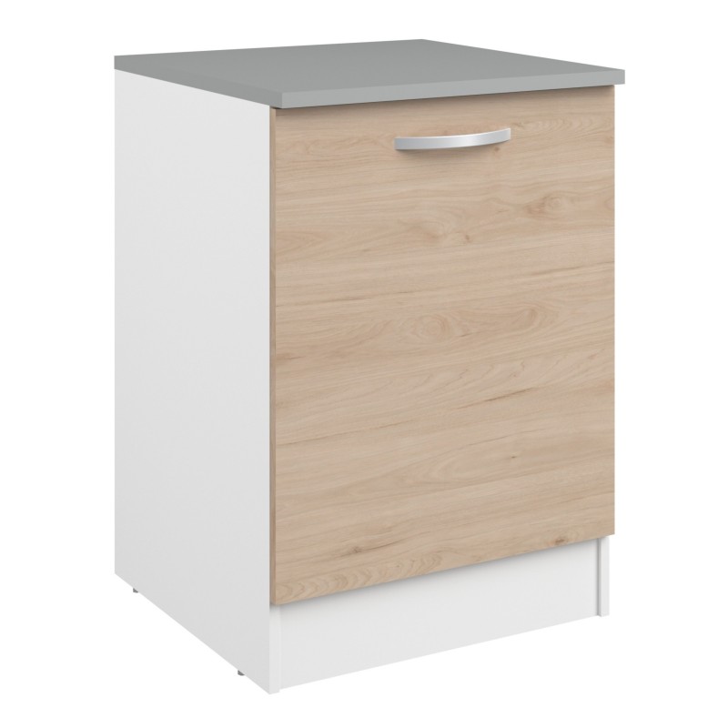 Cocina Modular Completa Eko 9 Módulos Roble Jackson y Blanco Mate 280 cm