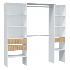 Vestidor Ethna En Blanco Artik Y Natur 190x187 cm Vestidor Ethna En Blanco Artik Y Natur 190x187 cm