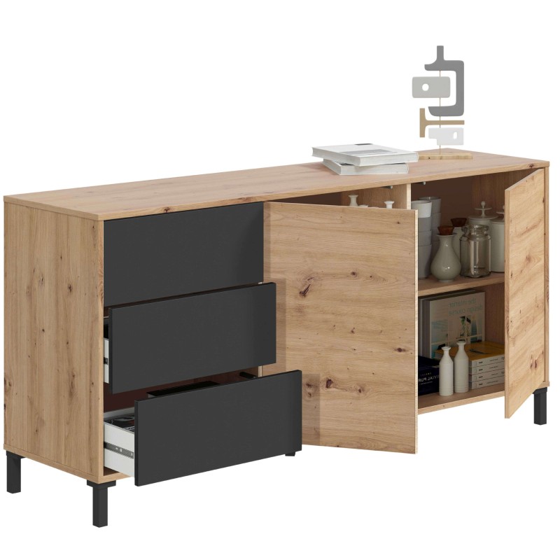 aparador Brooklyn abierto 2