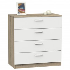 Cómoda Dormitorio Tibet 74 cm Roble Blanco