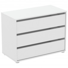 Cajonera de Armario Mueble Auxiliar Pequeño Blokty Color Blanco Mate 80x58x40 cm