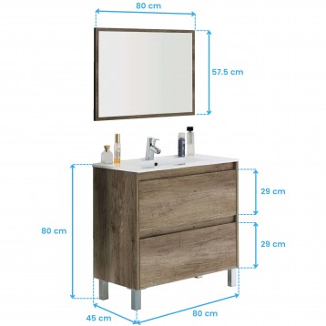 mueble baño cotas 8