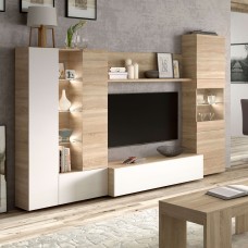 Mueble modular salón Essential comedor LED incluido moderno 260 cm