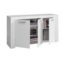 Aparador 3 puertas Ambit 144 cm color blanco artik