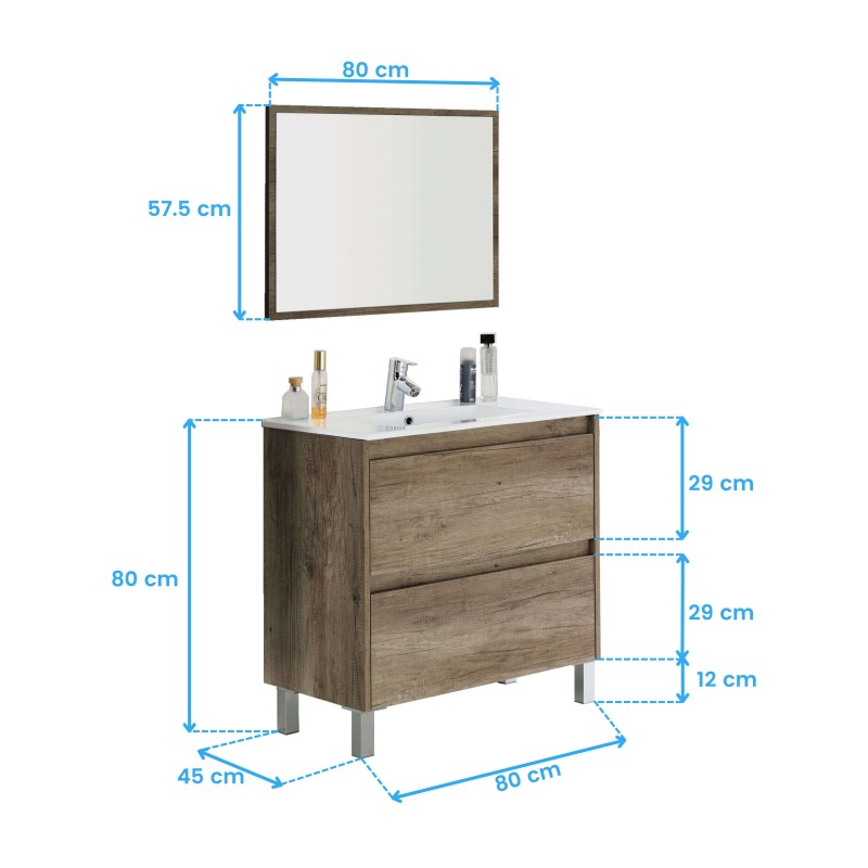 pack baño Nordik cotas 8