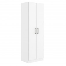 Armario Auxiliar Multiusos Alto 2 Puertas Abatibles Color Blanco 61x170 cm