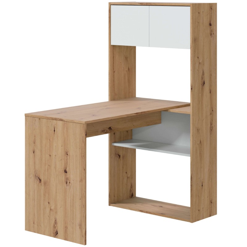 mesa escritorio estantería ladeada 2