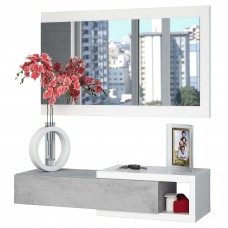 Mueble de Entrada Recibidor Estilo Industrial con Espejo 95 cm Mueble de Entrada Recibidor Estilo Industrial con Espejo 95 cm