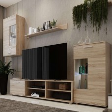 Mueble De Salón En Color Roble Sonoma 230 cm