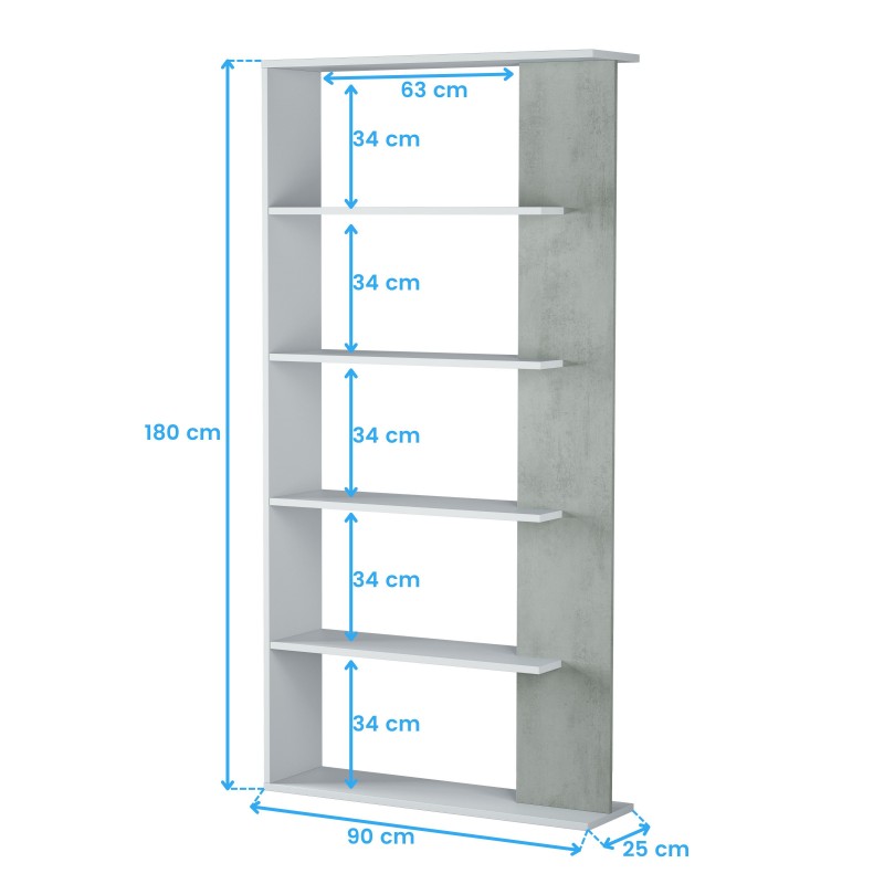 estantería moderna cotas 9