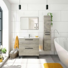 Mueble de Baño Pack Athena Roble Alaska Mueble y Columna (Incluye Lavabo y Espejo) Mueble de Baño Pack Athena Roble Alaska Mueble y Columna (Incluye Lavabo y Espejo)