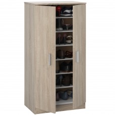 Mueble Zapatero Recibidor Armario Con 2 Puertas Y Estantes Roble Canadian 55 cm Mueble Zapatero Recibidor Armario Con 2 Puertas Y Estantes Roble Canadian 55 cm