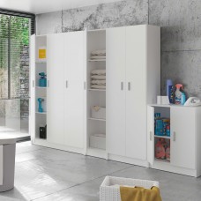 Pack de 4 Armario Multiusos de Cocina Despensa en Blanco Pack de 4 Armario Multiusos de Cocina Despensa en Blanco