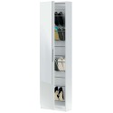 Mueble Zapatero Recibidor con Espejo Alto Color Blanco 50 cm