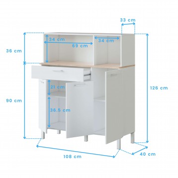 mueble aparador Yuka cotas 5