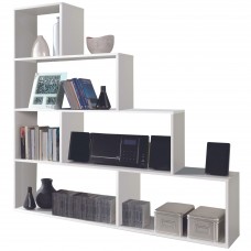 Estanteria Klum En Forma De Escalera Blanco Brillo 145x145x29 cm Estanteria Klum En Forma De Escalera Blanco Brillo 145x145x29 cm