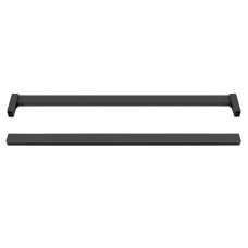 Barras Colgador para Armario con Soportes Luxe Color Negro