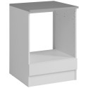 Módulo Inferior Eko Horno 60 cm Cocina Blanco Mate