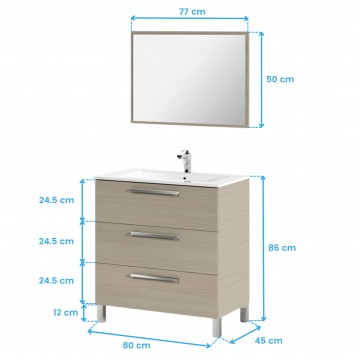 mueble baño cotas 8