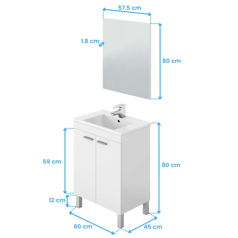 mueble baño cotas 5 mueble baño cotas 5