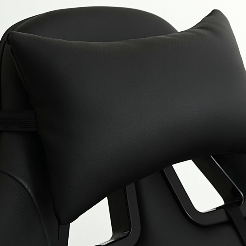 Silla Gaming Koe Giratoria con Cojín Lumbar Color Negro Silla Gaming Koe Giratoria con Cojín Lumbar Color Negro