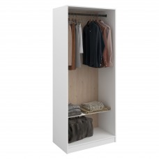 Vestidor Abierto Modular Flexa Color Roble Jackson y Blanco Mate 83x200 cm Vestidor Abierto Modular Flexa Color Roble Jackson y Blanco Mate 83x200 cm