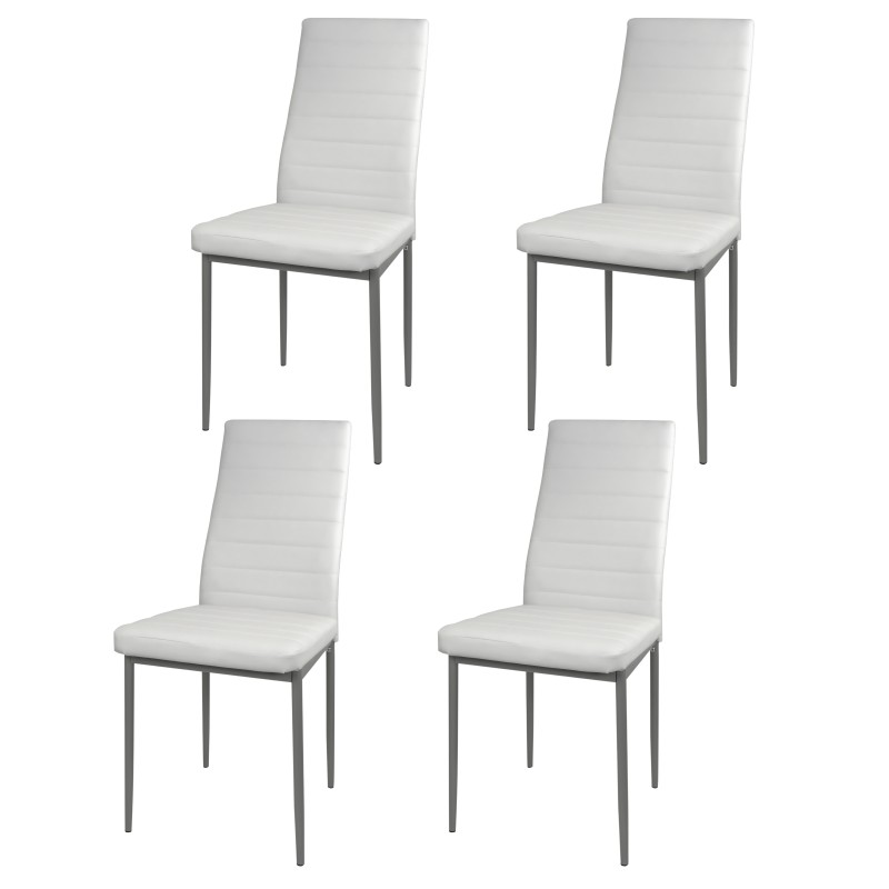 Silla de Comedor Avat Moderna en Color Blanco