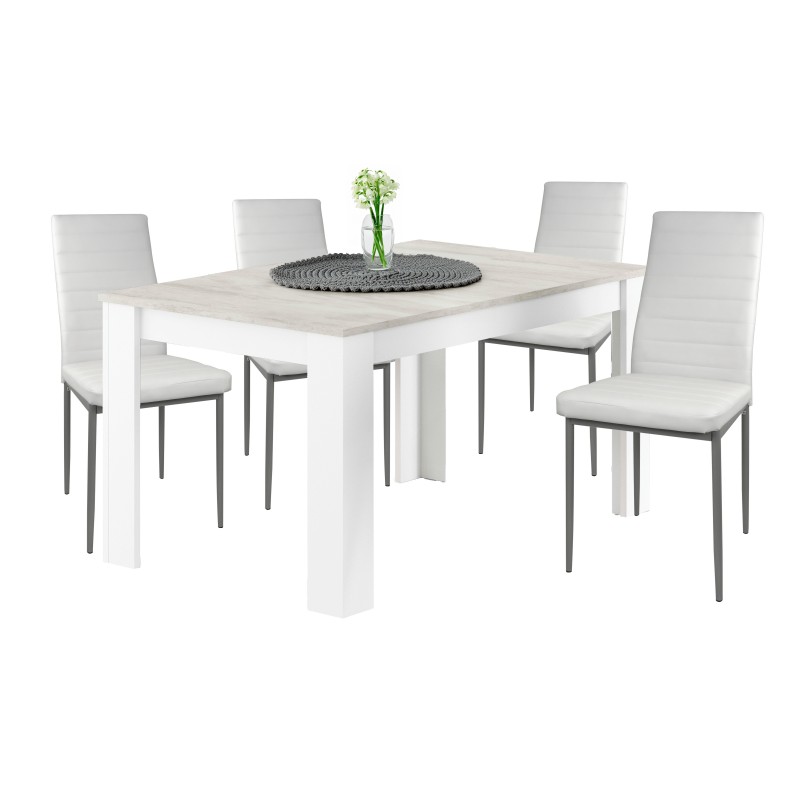 Silla de Comedor Avat Moderna en Color Blanco