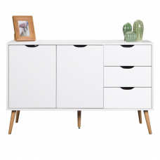 Aparador Salón Fiano estilo Nórdico en color blanco 120 cm Aparador Salón Fiano estilo Nórdico en color blanco 120 cm