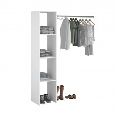 Vestidor Modular De Pared Custom Módulo A Blanco Doble Montaje 138x180 cm Vestidor Modular De Pared Custom Módulo A Blanco Doble Montaje 138x180 cm