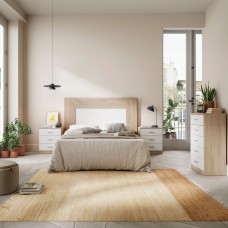 Dormitorio Matrimonio Estilo Nórdico Couple Blanco y Sahara
