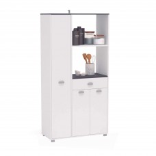 Armario Buffet De Cocina Asfeld Blanco 90x180 cm Armario Buffet De Cocina Asfeld Blanco 90x180 cm
