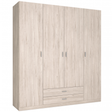 Armario Grande Roma 2 Cajones 4 Puertas Color Sahara 198x216 cm Armario Grande Roma 2 Cajones 4 Puertas Color Sahara 198x216 cm