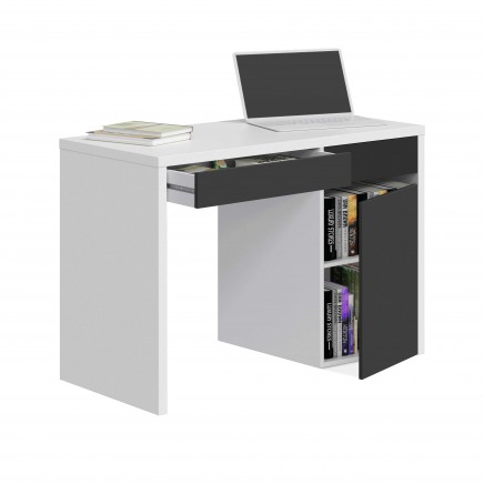 MESA Escritorio Mia Blanco y Gris 108 cm