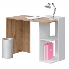 Mesa escritorio Kenia Roble Nodi y Blanco Artik 100 cm Mesa escritorio Kenia Roble Nodi y Blanco Artik 100 cm