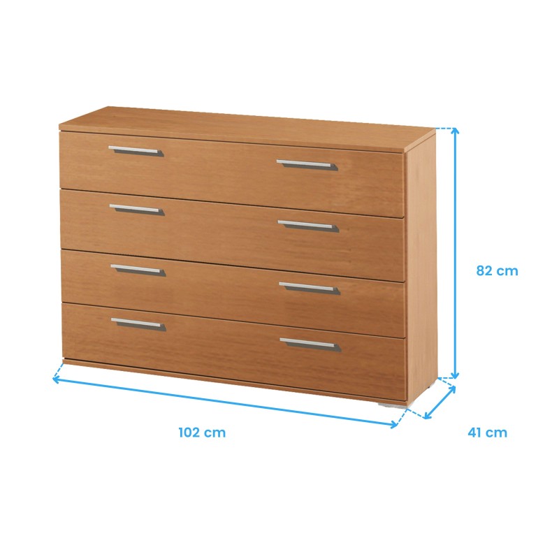 Cómoda clásica Cotas