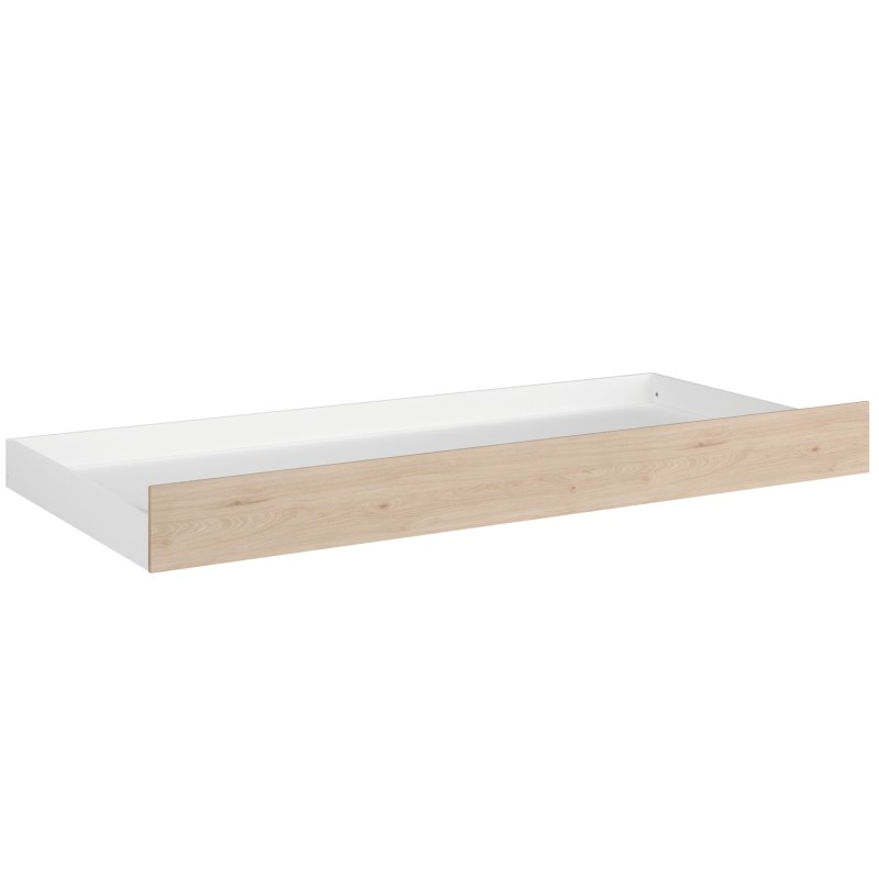 Cajón Inferior Cama Fantasy Color Roble Jackson Y Blanco 199x19x95 cm