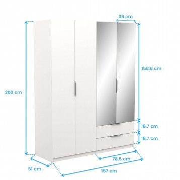 armario ghost 4 puertas cotas