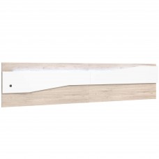 Cabecero Cama Future o Asimetric con LED dormitorio Principal Sahara y Blanco  220 cm