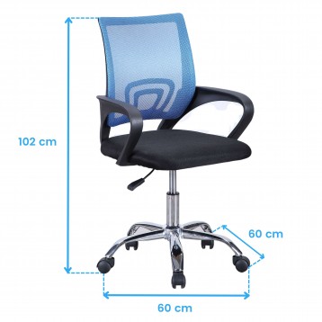 Silla vita azul cotas